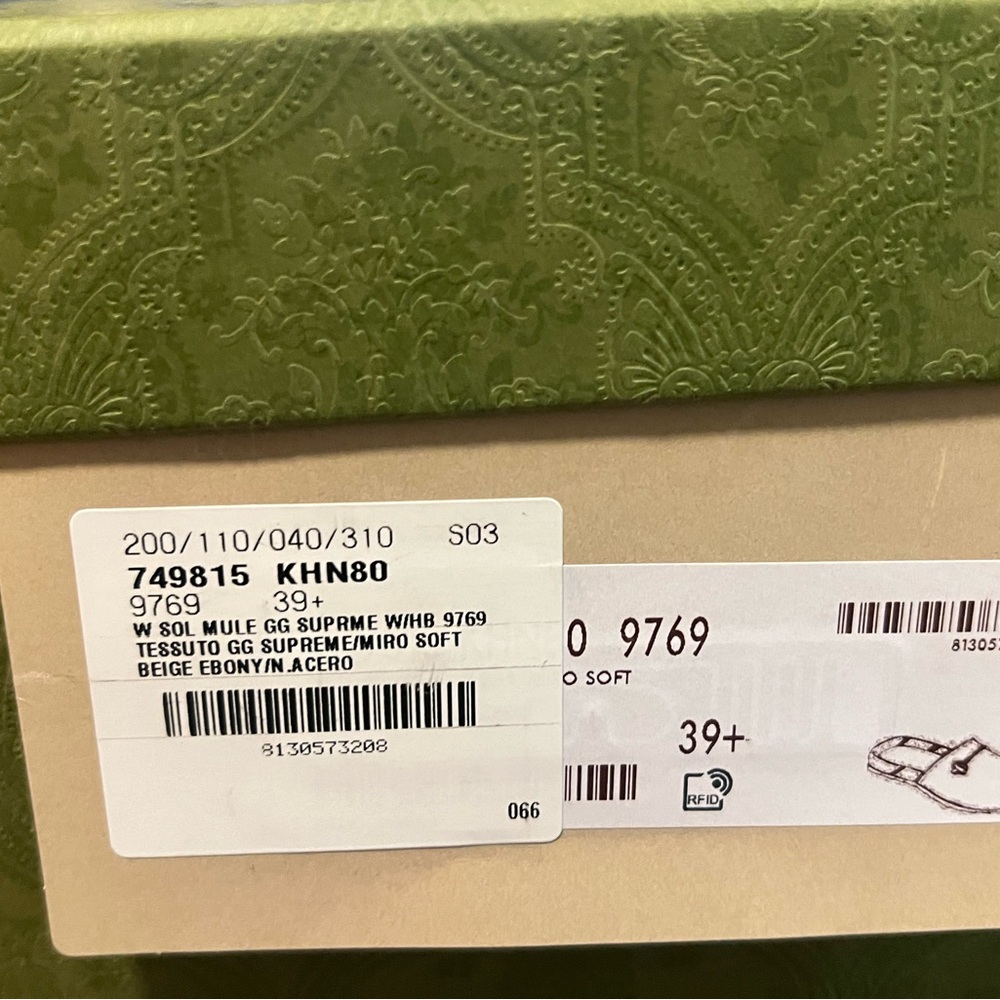 Gucci logo mules
